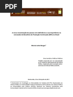 A Nova Conceituação de Pessoa Com Deficiência e Sua Importância Na Concessão Do Benefício de Prestação Continuada(BPC) No Brasil