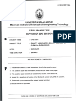 CPB 30603-Quality Assurance & Quality Control in Chemical Engineering