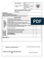 Servicio Social Formato de Evaluación