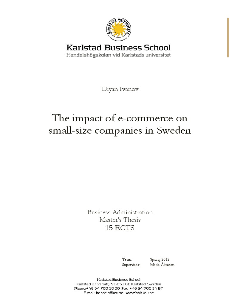 e commerce thesis topics