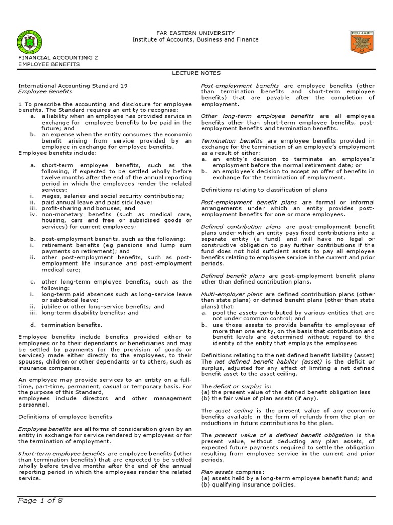 Page 1 of 8 | PDF | Defined Benefit Pension Plan | Employee Benefits