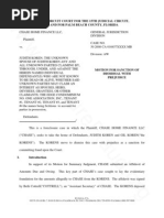 Download Motion for Sanction of Dismissal With Prejudice by Foreclosure Fraud SN37949771 doc pdf