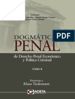 Dogmática Penal II - Derecho Penal Económico y Política Criminal