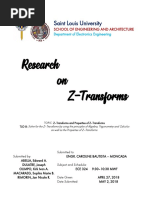 Research On Z-Transforms