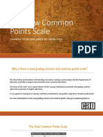 New Common Points Scale 2017