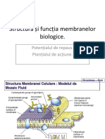 Structura Și Funcția Membranelor Biologice