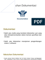 002 Kebutuhan Dokumentasi