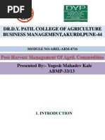 Dr.D.Y. Patil College of Agriculture Business Management, Akurdi, Pune-44