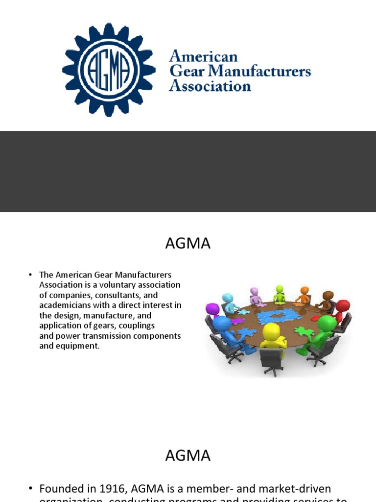 AGMA Gear Mechanical Engineering