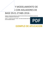 Analisis y Modelamiento de Edificios Con Aisladores de Base en El Etabs 2016