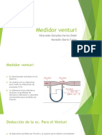 Medidor venturi: ecuación, cálculo de caudal y problemas resueltos