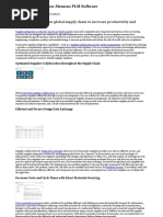 Supplier Integration - Siemens PLM Software