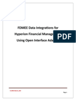 FDMEE Integration With Open Interface Adapter