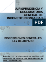 Jurisprudencia y Declaratoria General de Inconstitucionalidad