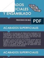 Superficies y acabados para fabricación