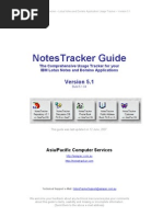 Download NotesTracker Guide Version5 1 by NotesTracker SN3795171 doc pdf