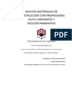 Nuevos Materiales de Construcción Con Propiedades Auto-Limpiantes Y Descontaminantes