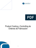 Product Costing y Controlling Ordenes de Fabricación