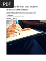 10 Regras de Ouro Para Escrever Um Texto Com Clareza La