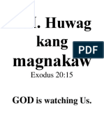 VII - Huwag Kang Magnakaw