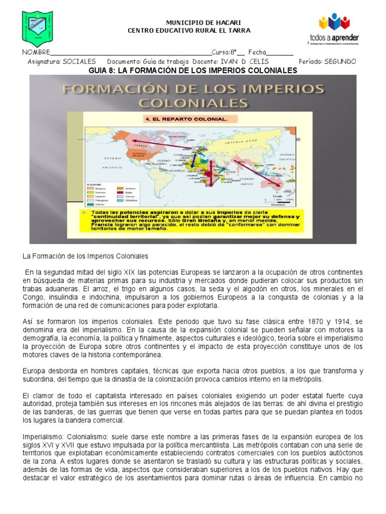 Formación de Imperios Coloniales Europeos | PDF | Imperialismo ...
