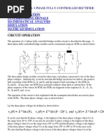 Circuit Operation Synchronizing Signals Mathematical Analysis Simulation Mathcad Simulation