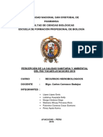 Percepcion de La Calidad Sanitaria y Ambiental Del Rio Niño Yucaes