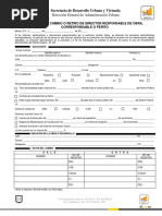 Solicitud de Cambio o Retiro de Dro y c