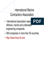 The International Marine The International Marine Contractors Association