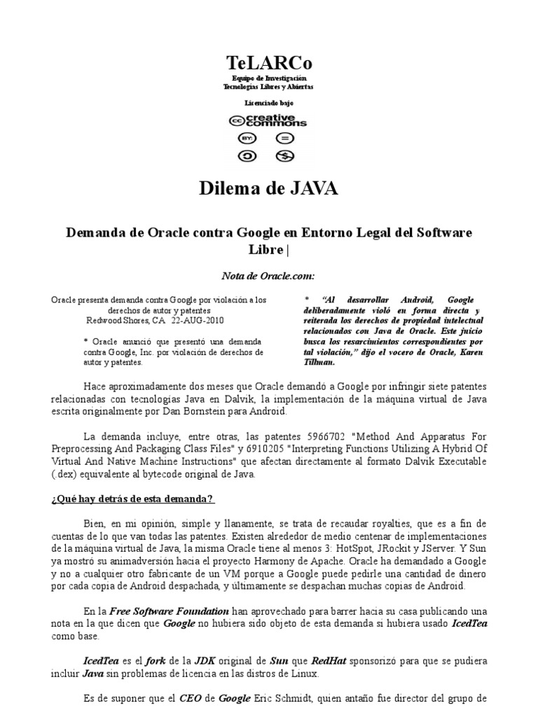 Ice Tea Java Libre PDF Software libre Plataforma Java
