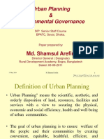 Urban Planning & Environmental Governance: Md. Shamsul Arefin