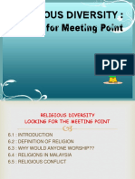 Religious Diversity: Looking For Meeting Point