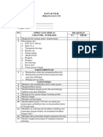 Daftar Tilik Perawatan CVP