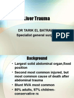 Liver Trauma: DR Tarik El Batrawy Specialist General Surgery