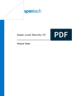 Aspen Local Security V9: Release Notes