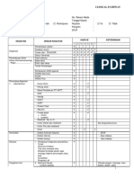 Kegiatan Uraian Kegiatan Hari Ke Keterangan: Clinical Pathway