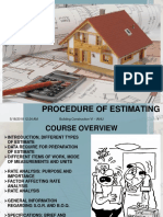 Procedure of Estimating Building Construction