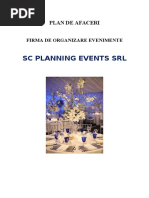 Plan de Afaceri Firma de Organizare Evenimente SC Planning Events SRL PDF