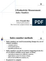 Efficiency and Productivity Measurement:: Index Numbers