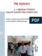 Sejarah Tokoh Dalam Sukan Taekwan Do