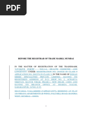 the registrar of trademarks
