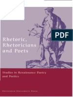 Tips Rhetoric Rhetoricians and Poets Studies in Renaiss