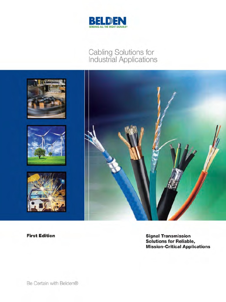 Cabling Solutions For Industrial Applications PDF, PDF, Coaxial Cable