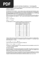 Ejercicios Sobre Tratamiento de Datos Estadísticos y Cromatografía