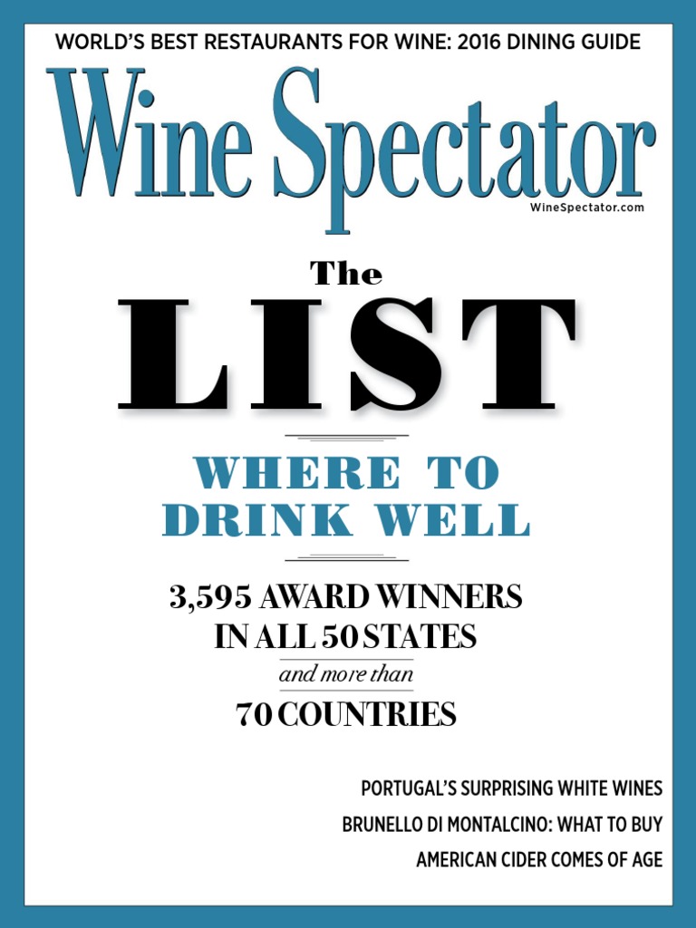 Wine Spectator Vol. 41 N 06 (31 August 2016) | PDF | Phenolic Content In  Wine | Retail