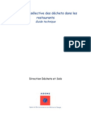 Guide Gestion Dechets Ademe, PDF, Déchet ménager