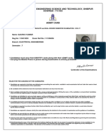 Admit Card Print PDF