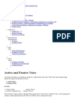 Active and Passive Voice