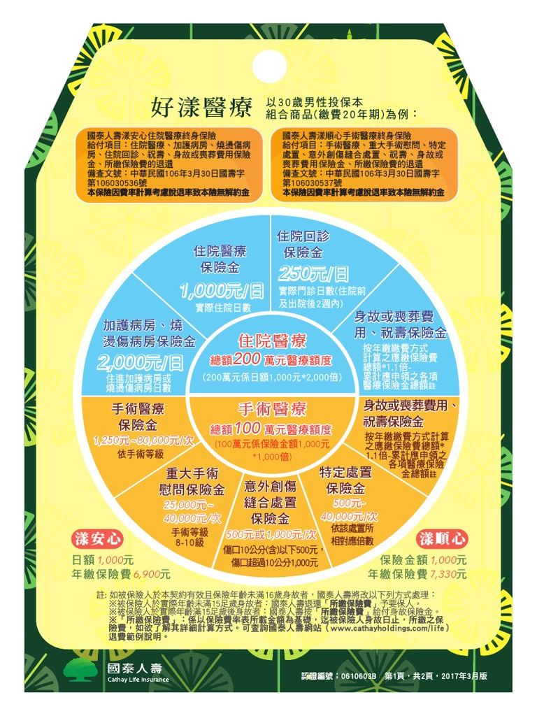 漾安心住院醫療終身保險 Pdf