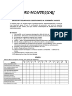 Evaluación docente Liceo Montessori